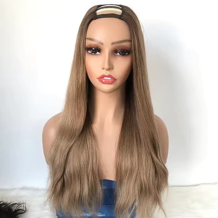 European Human Hair Balayage blonde raw virgin hair U part Wigs Raw Natural wave Virgin Hair wigs Diva1