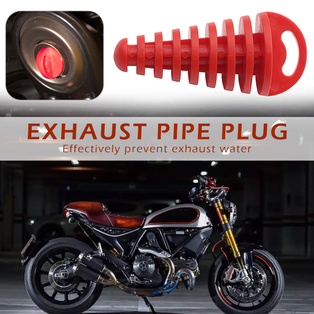 Exhaust Muffler Plug Motocross Tailpipe Silencer Motorcycle Wash Plug Small for Outdoor Parts Personal Car Accessories