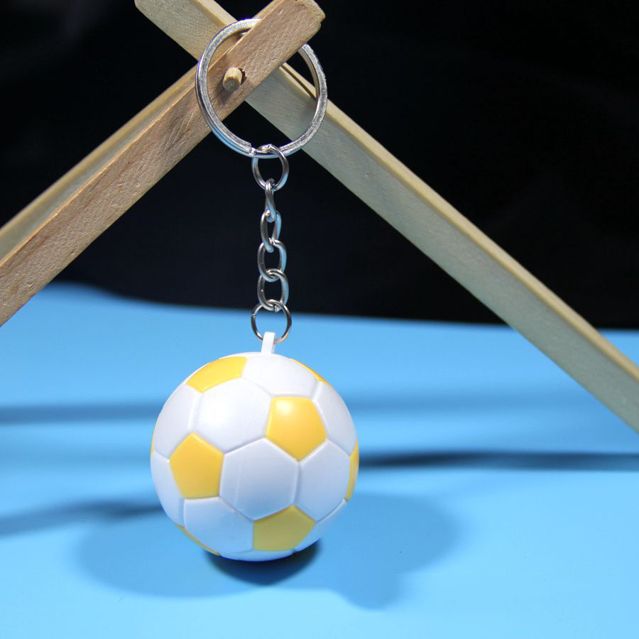 FIMAODZ Sports Football Keychain Colorful Soccer Ball Club Bag Pendant Souvenirs Key Chain Holder for Men Women Gift