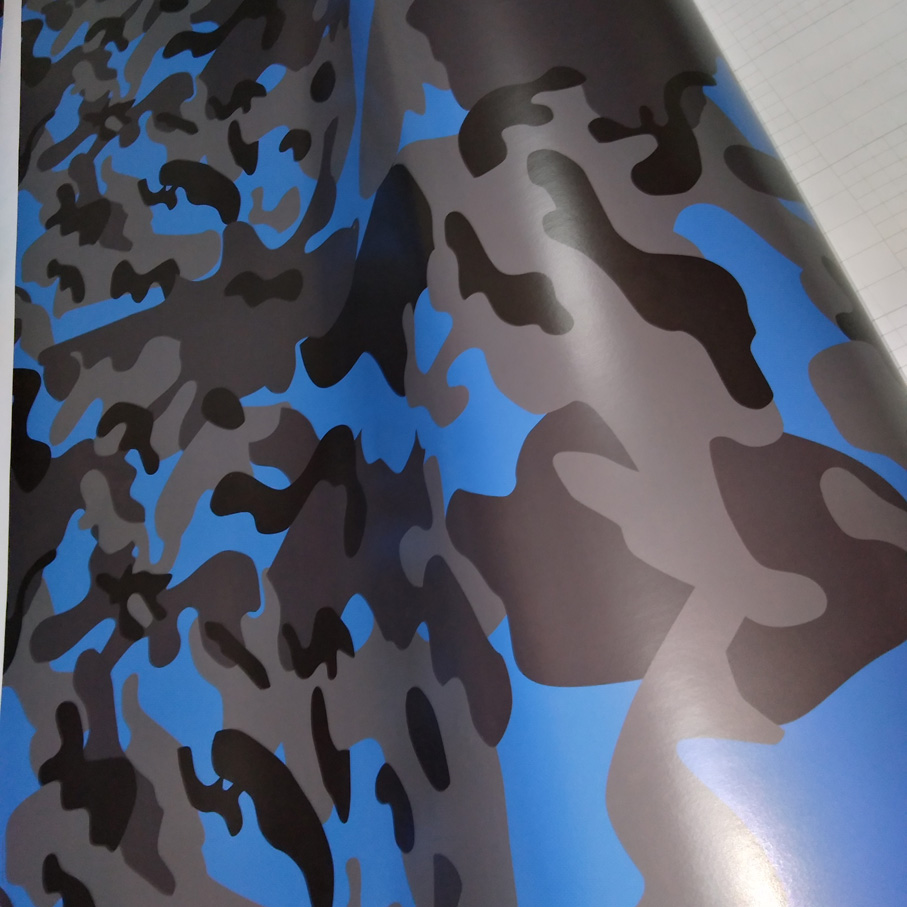 10/20/30/40/50/60x152CM Car Styling Small texture blue black grey camouflage car wrap film auto Camouflage vinyl stickers
