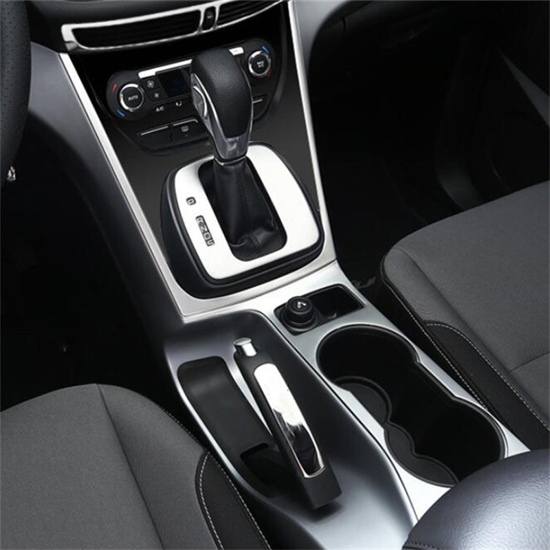 For Ford Kuga Escape 2013-2019/ C-MAX 2011-2017 Car Accessories Trim Gearbox Gear Panel Water Cup Holder Decorative Sticker
