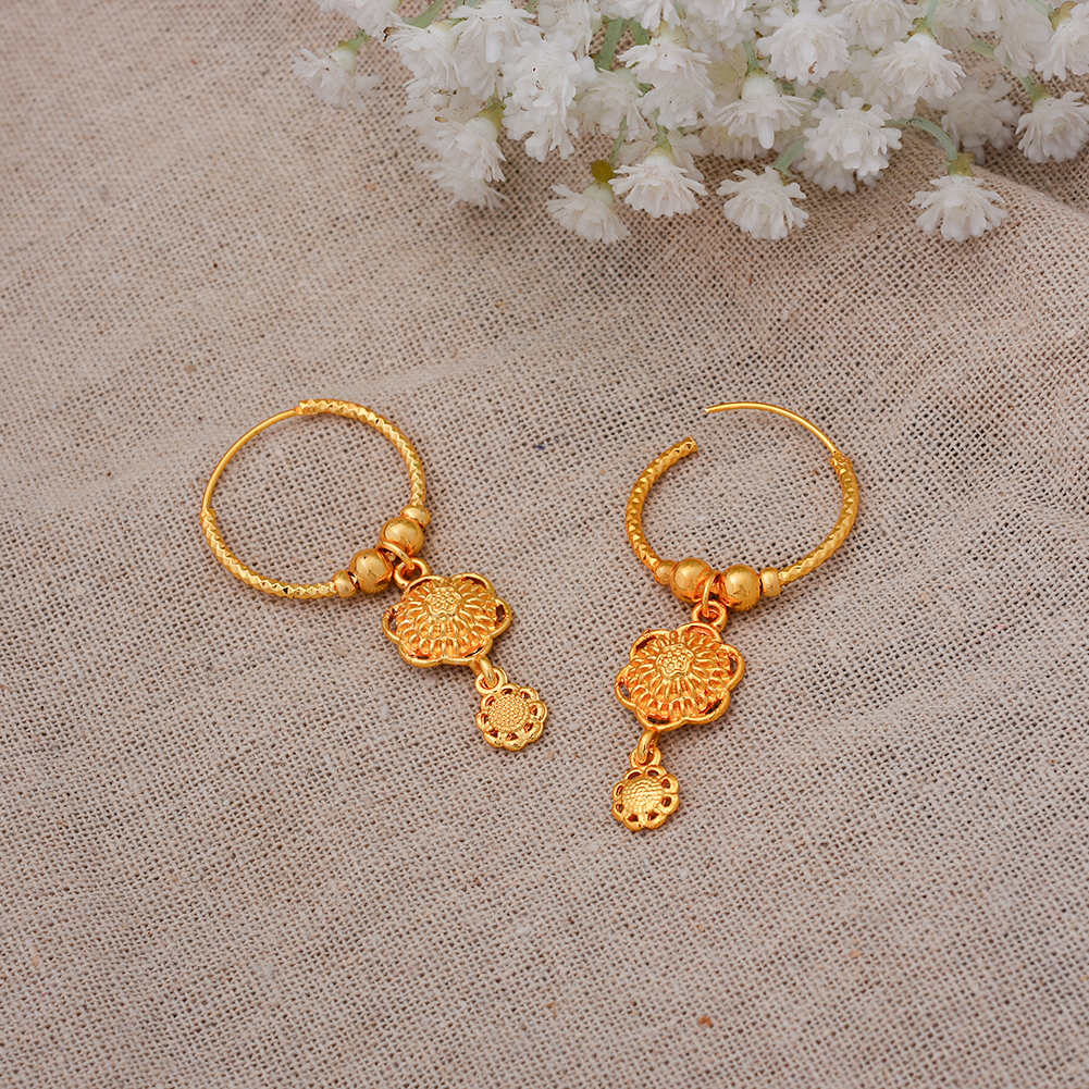 Indian Chokers Wedding Earrings Gold Color Earrings For Women African/Dubai/Arab Wedding/Party Wife Gift