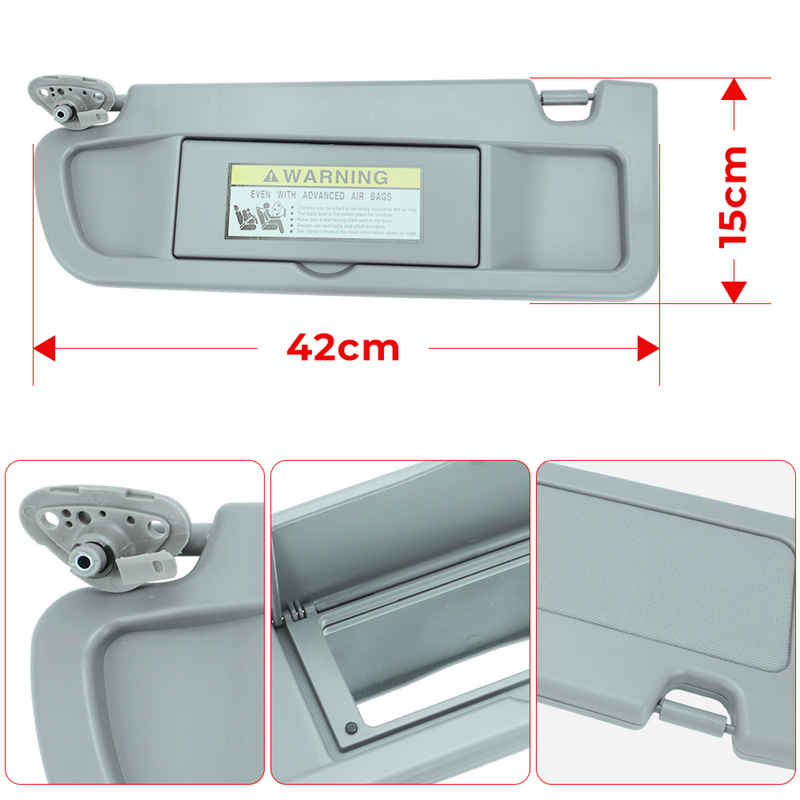 For Honda Civic 2006-2011 Car Sun Visor Shade Left Right Driver Passenger Side Sunvisor Sunshade Panel Sunshield 83230-SNA-A01ZB