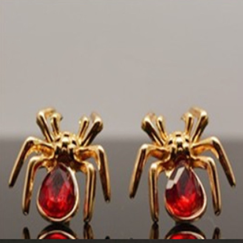 Cute insects spider brooch glamorous women collar pin brooch jewelry