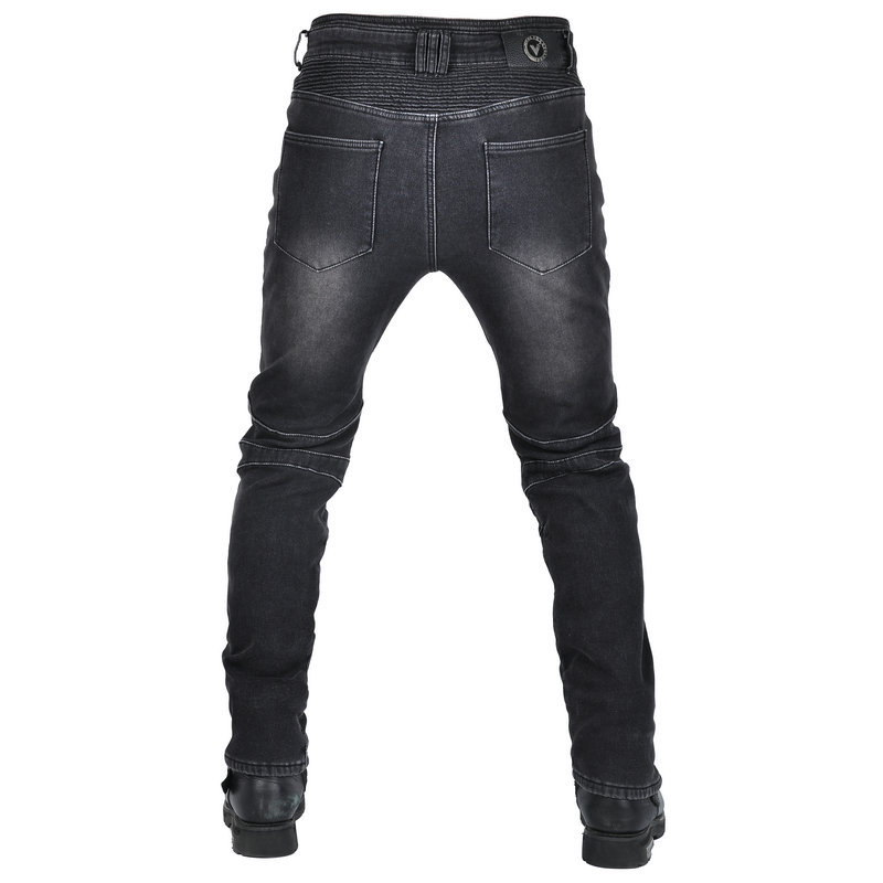 Amekaji Spring Winter Velvet Motorcycle Leisure Motocross Jeans Multi-pocket Belt Cargo Slim Pant Obscure Protective Gears
