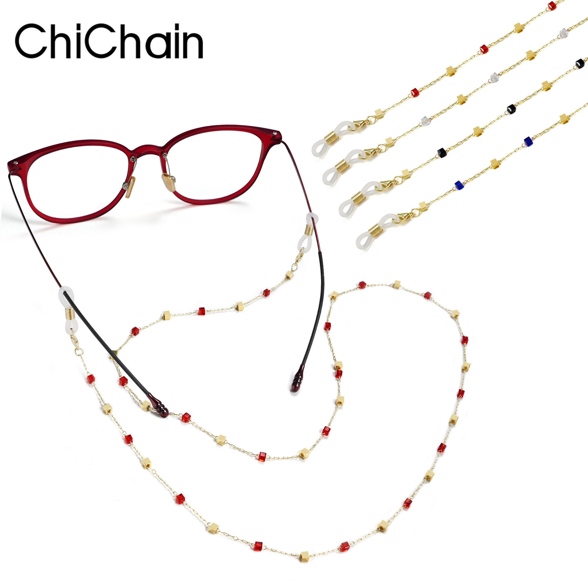 New Sweater Necklace Glasses Hanging Chain Mask Hanging Chain for Women Lanyard Reading Sunglasses Hold Straps Cords Accessories