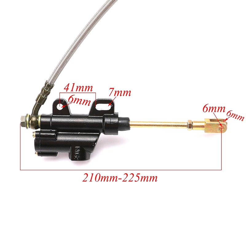 15Mm Motorcycle Rear Disc Brake Assembly Caliper Cylinder For 125Cc 140Cc Scooter Dirt Pit Bike ATV Gokart Spare Parts