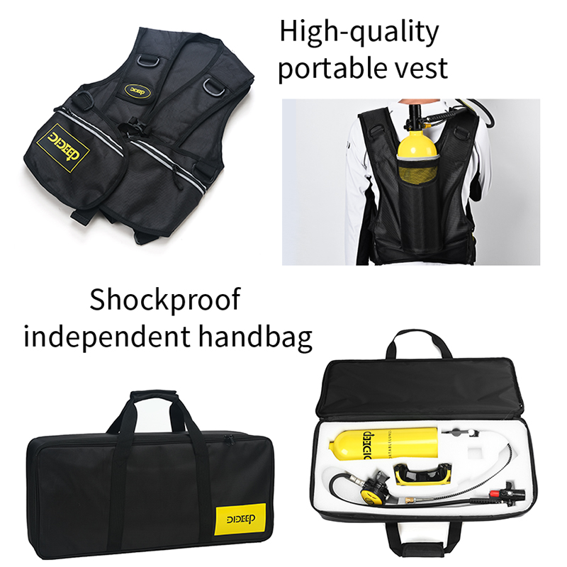 DIDEEP 20Mpa Underwater 20-30 Mins 2 L Scuba Air Snorkel Tank Set