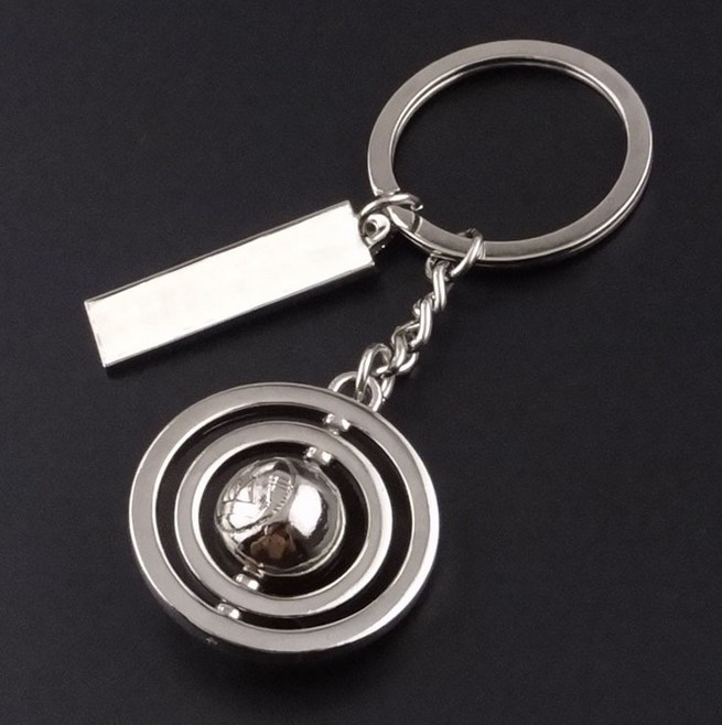 3D 360 Rotating Football Tennis Basketball Keychain Car Key Chain Key Ring plant Keychain For Promotional Gift wholesale K1008