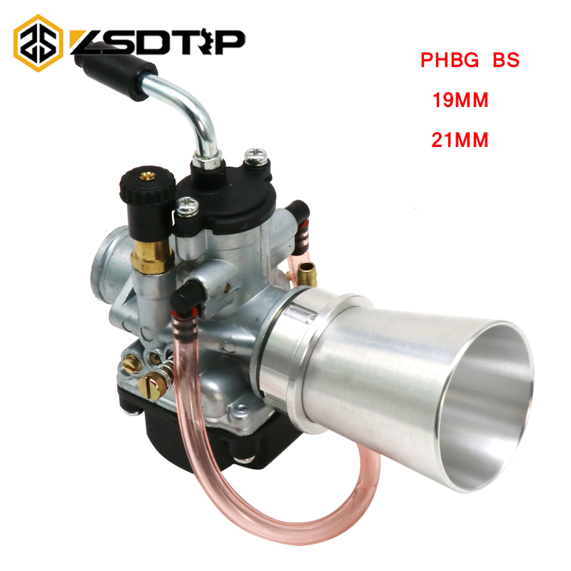 ZSDTRP PHBG Carburetor For 50-100cc Engine 2 stroke 19mm BS 21mm BS motor Dellorto Model with Air Filter