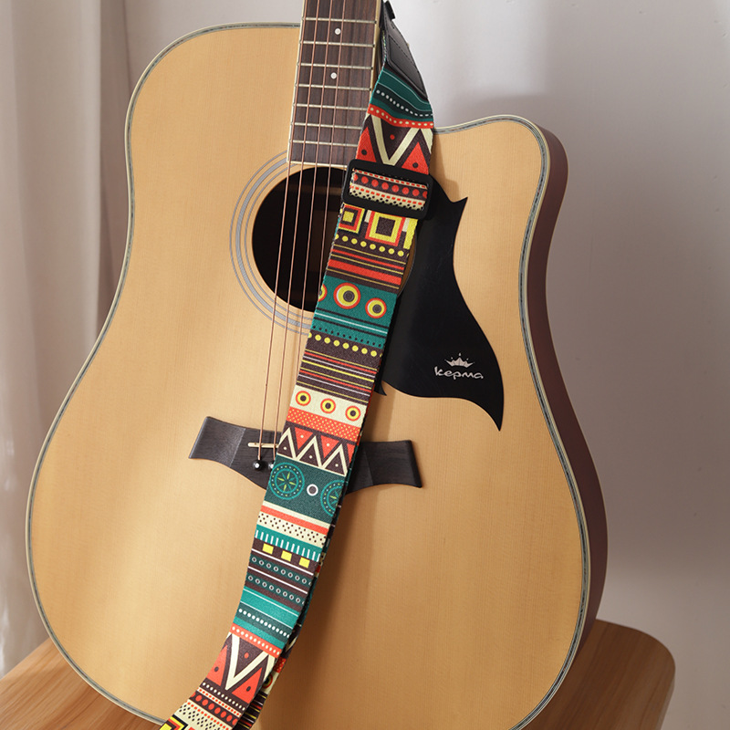 Adjustable Guitar Strap for Acoustic Electric Bass Guitar Musical Accessories Polyester Individual Guitar Belt