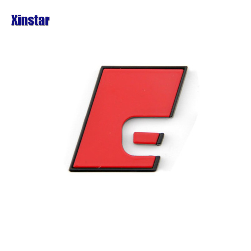 1pc Plastic Red Block For Allroad Emblem Badge Logo Audi A4 A6