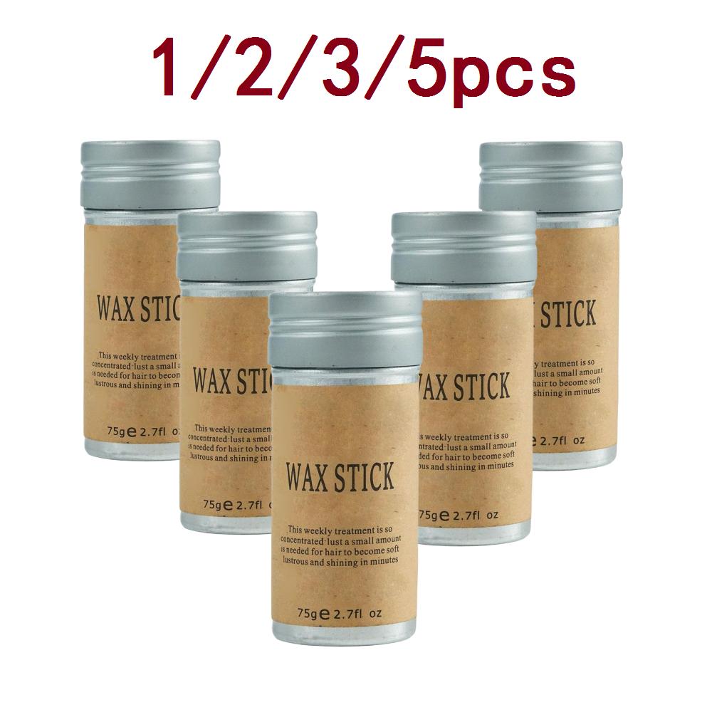 1-5PCS 75g Broken Hair Artifact Hair Wax Stick Gel Cream Styling Hair Frizz Fixed Fluffy Children Men And Women Styling Wax