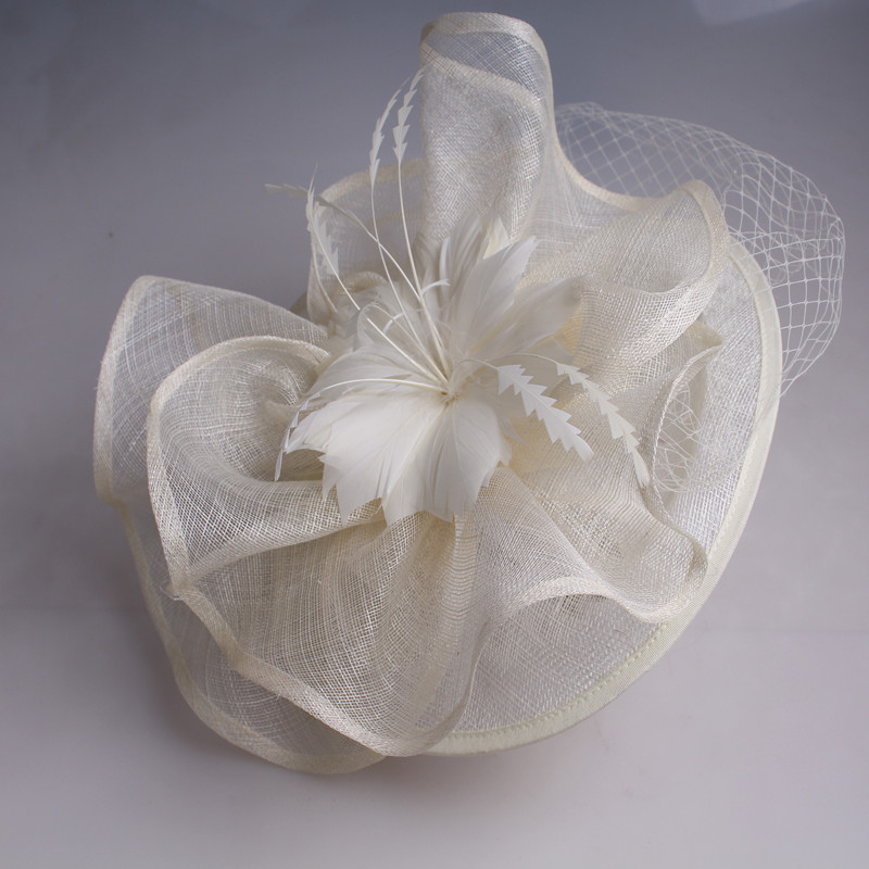 Elegant Multiple Color Sinamay Derby Fascinator Hats Women Party Headpiece Events Hair Accessory Suit For All Seasons TMYQ112