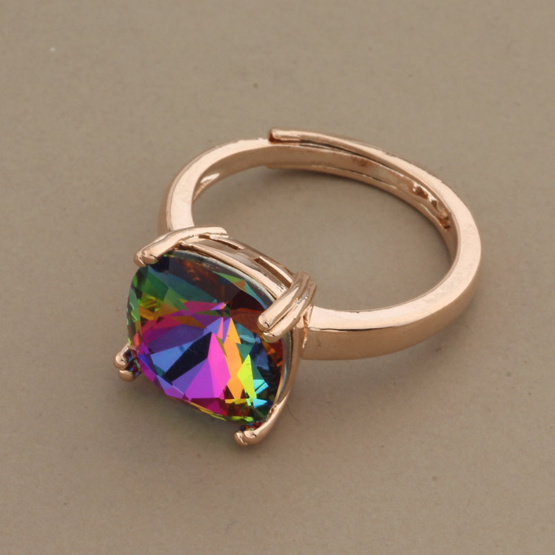 2022 Jewelry Trend Luxury Square Shape Classic Design Rings For Women Jewellery Party Wedding Ring Vintage Jewelry Gift