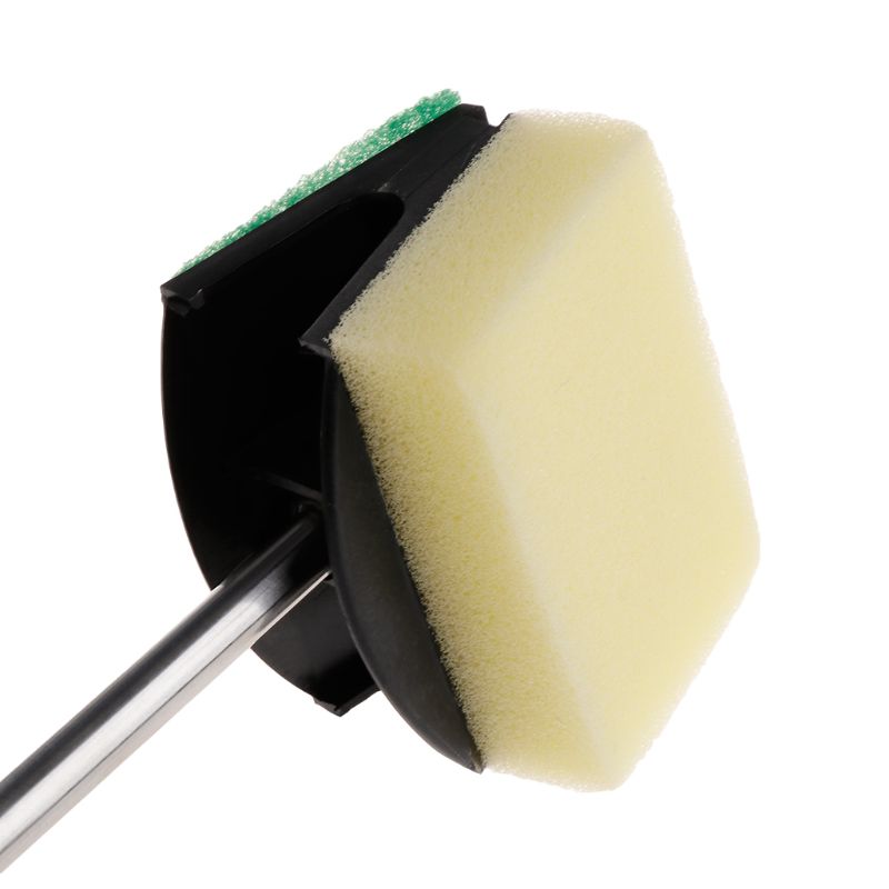 Cleaning Brush Double Face Sponge Fish for Tank Aquarium Glass Algae Remover Scr