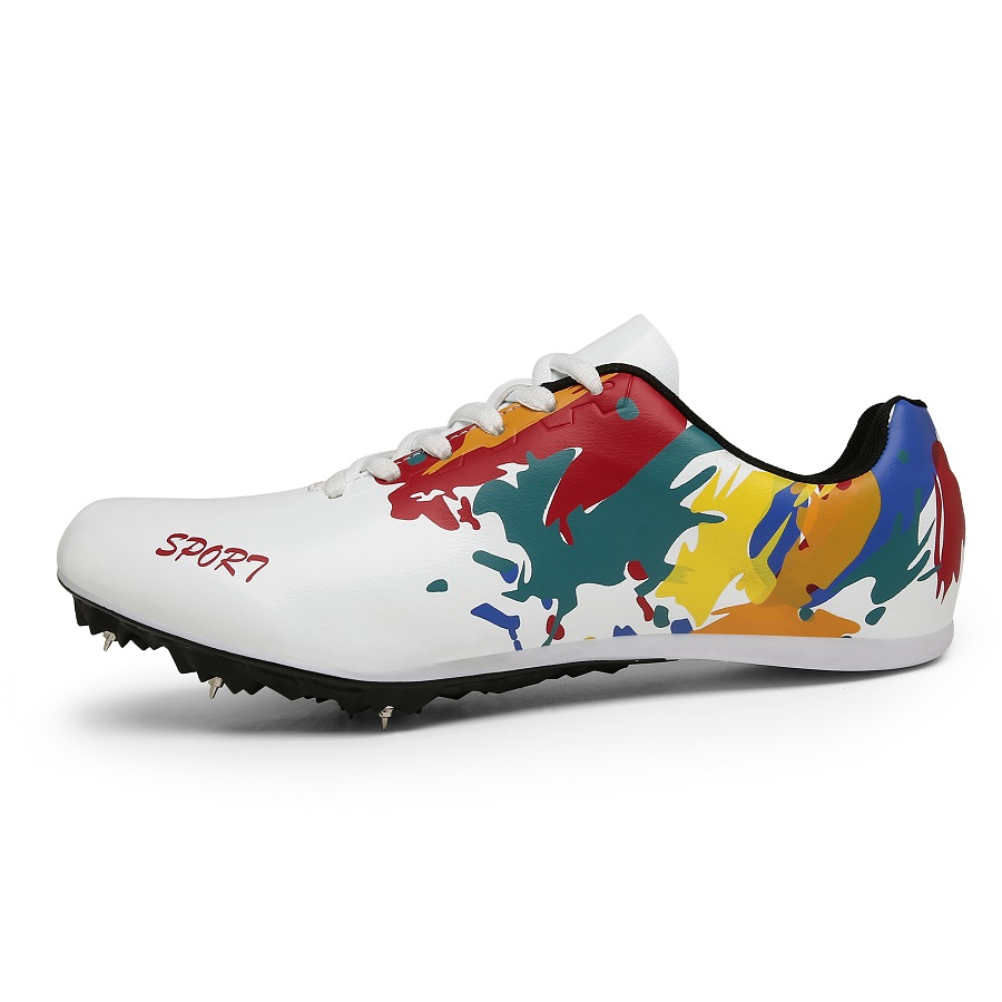 Graffiti Men Women Track Field Sport Training Shoes Sprint Spikes Running Tracking Shoes Athletes Sneakers Plus Size 35-45
