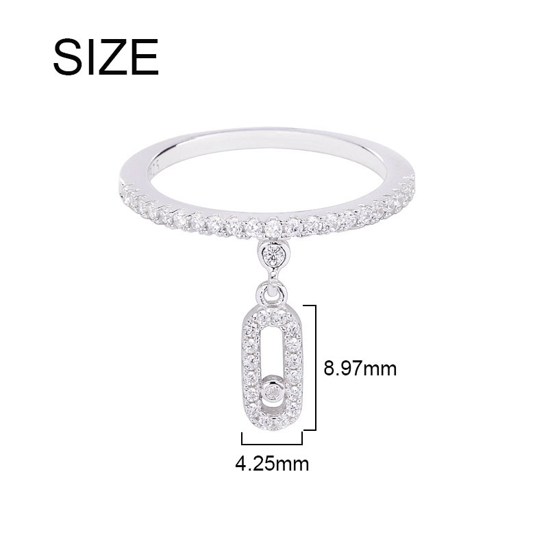 Moonmory 100% Real 925 Sterling Silver Fake Move Stone Wedding Ring For Women Oval Pendant Shining Fine Jewelry Gifts For Ladies