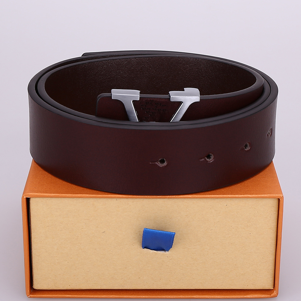 2025 Fashion Womens Belt men designers Leather Waistband Black Brown Cowhide Belts Women Classic Casual cinturones de diseno 105cm-125cm