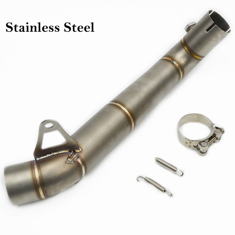 61mm Slip-On For Honda CBR1000RR CBR 1000RR 2008-2016 Motorcycle Exhaust Escape System Titanium Alloy Middle Link Pipe Muffler