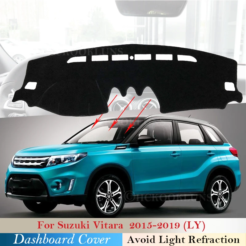 Dashboard Cover Protective Pad for Suzuki Vitara 2015~2019 Accessories Dash Board Sunshade for Maruti LY 2018 2017 2016