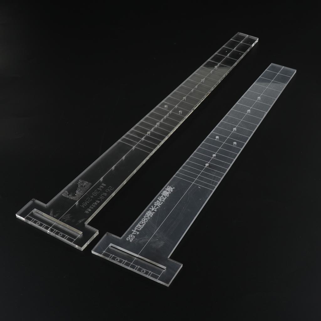 23/26 Inch Guitar Acrylic Making Fingerboard Bridge Templates DIY Tools