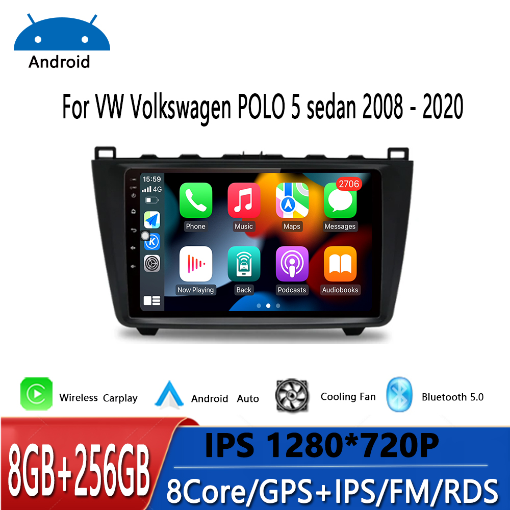 Android OS Carplay Auto WIFI+4G Car Radio For Mazda 6 GH 2007 - 2012 Multimedia GPS Video Player Stereo Dsp Head Unit Audio