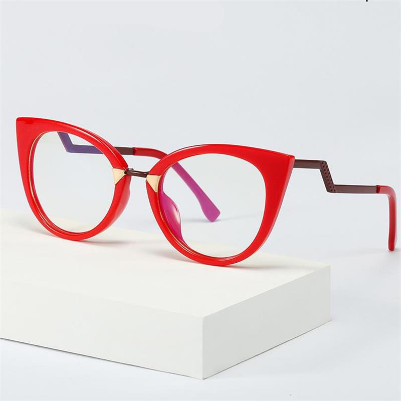 Anti Blue Light Computer Myopia Glasses Women Luxury Brand Cat Eye Eyeglasses Frame Vintage Transparent Glasses Degrees -2 -3.5