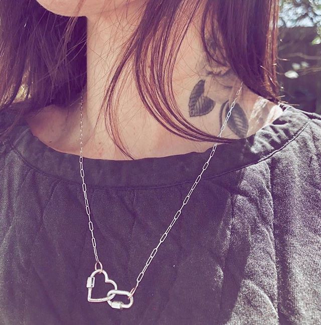 DIY Jewelry Making Popular Hanging Chain Lock Hook Spiral Clasps Necklace Bracelets Handmade Supplies New Heart Shaped Charms
