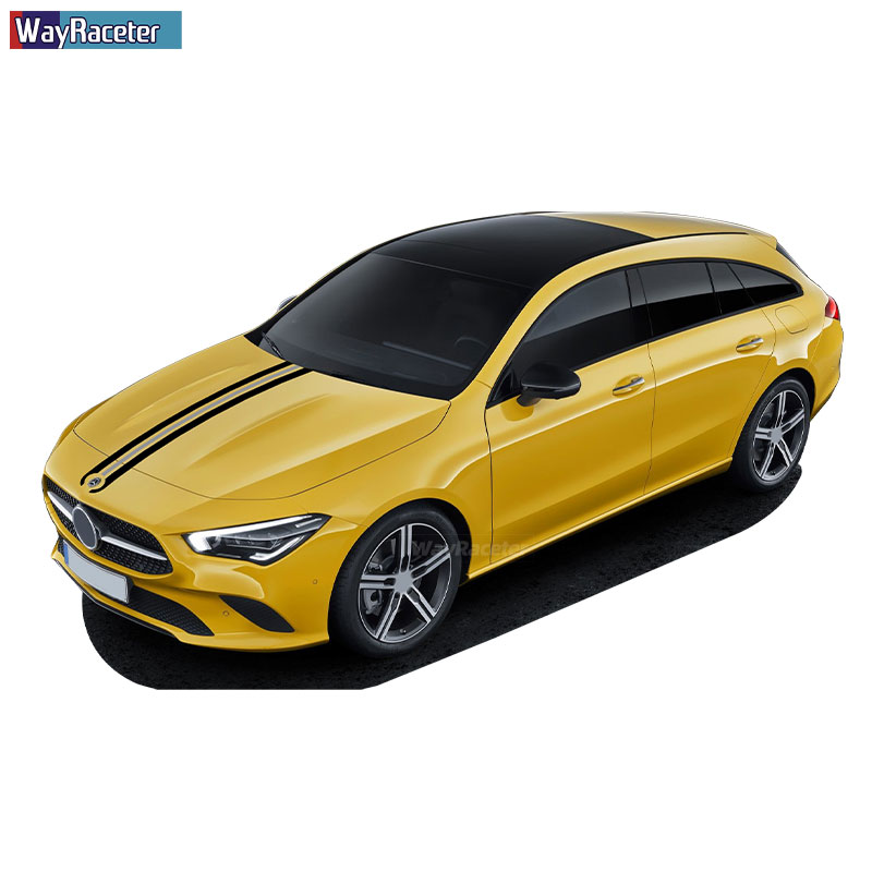 Car Hood Sticker Bonnet Stripes Decal For Mercedes Benz W204 W205 W176 W177 A45 CLA250 W213 W211 C63 AMG A C E CLA GLA GLC CLS