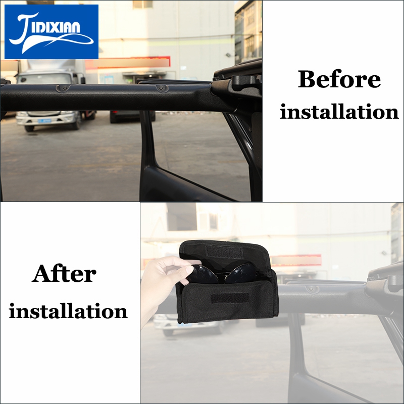 for Suzuki Jimny 2007 Up Car Glasses Storage Bag for Jeep Wrangler TJ JK JL JT 1997 Up Sunglasses Storage Bag