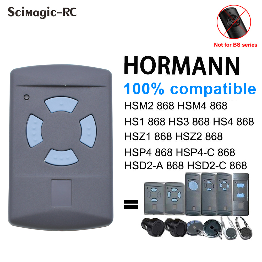 Hormann Marantec Berner 868mhz Garage Door Remote Control Gate Duplicator HSE2 HSE4 HSM2 HSM4 868 Digital D382 D302 868 BHS121