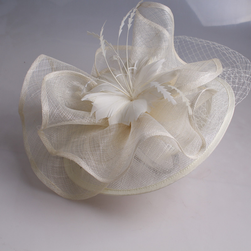 Elegant Multiple Color Sinamay Derby Fascinator Hats Women Party Headpiece Events Hair Accessory Suit For All Seasons TMYQ112