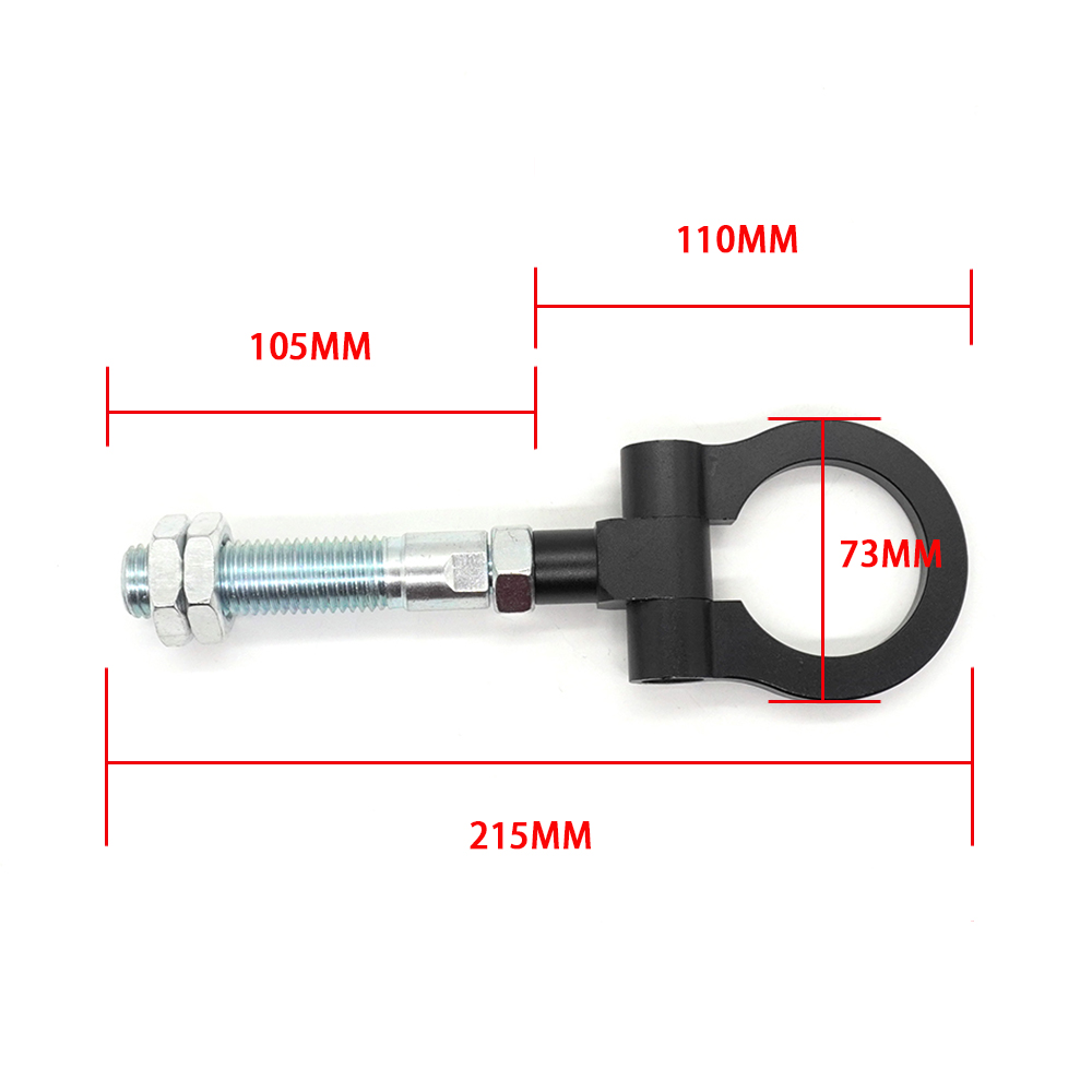 R-EP Tow Hook Red Folding Ring Racing Heavy Duty Durable And Super Strength for 2012-2017 Hyundai Veloster