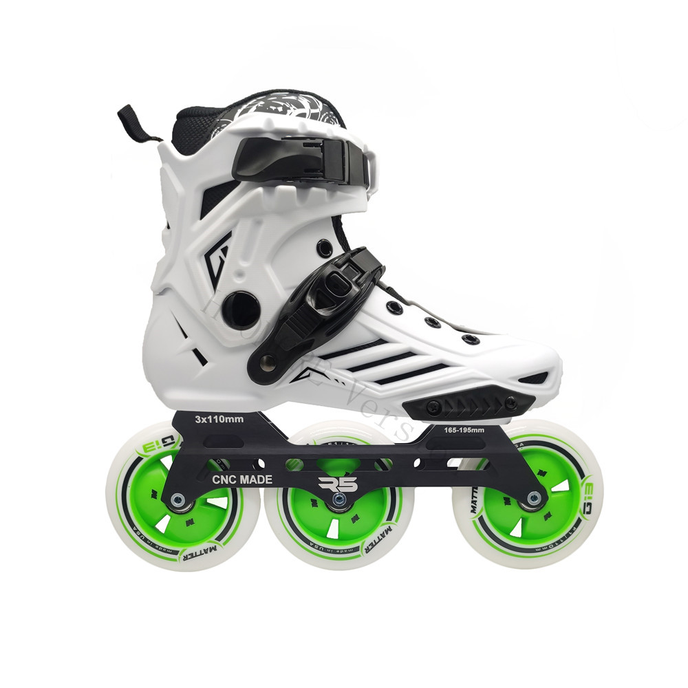 85A 110mm Skating Wheel with R5 Black 3*110 Skates Chassis with 35 to 46 Inline Skates Upper Boots 110mm Roller Sneakers Adults