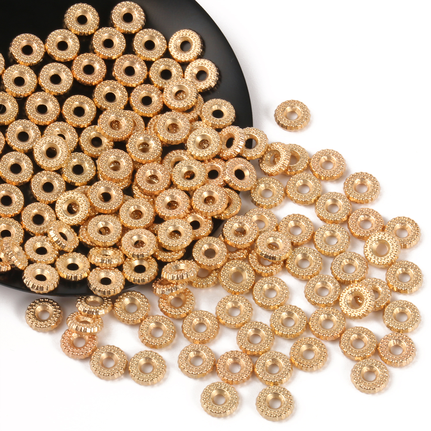 500/300pcs Acrylic Daisy Spacer Beads Circle CCB Seed Spacer Loose Beads For Jewelry Making DIY Bracelet Necklaces Accessories