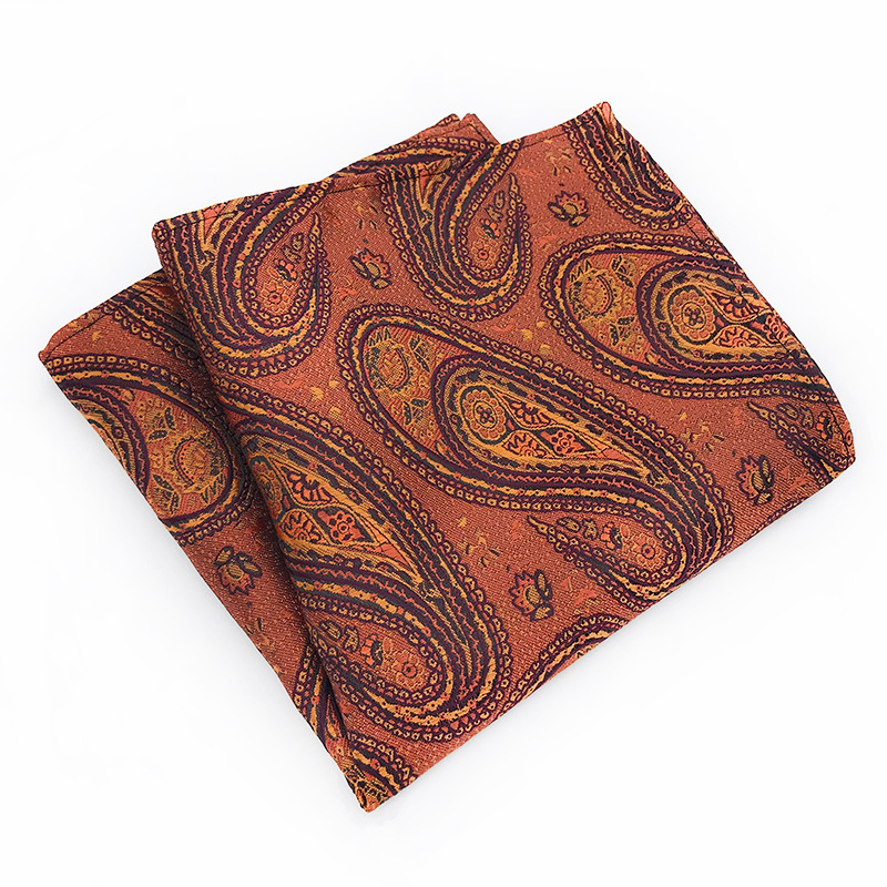 Silk Paisley Men Handkerchief Pocket Scarf Square Silk Men Accessories Cravat Neckerchief Steinkrik Pocket Squared Handkerchief