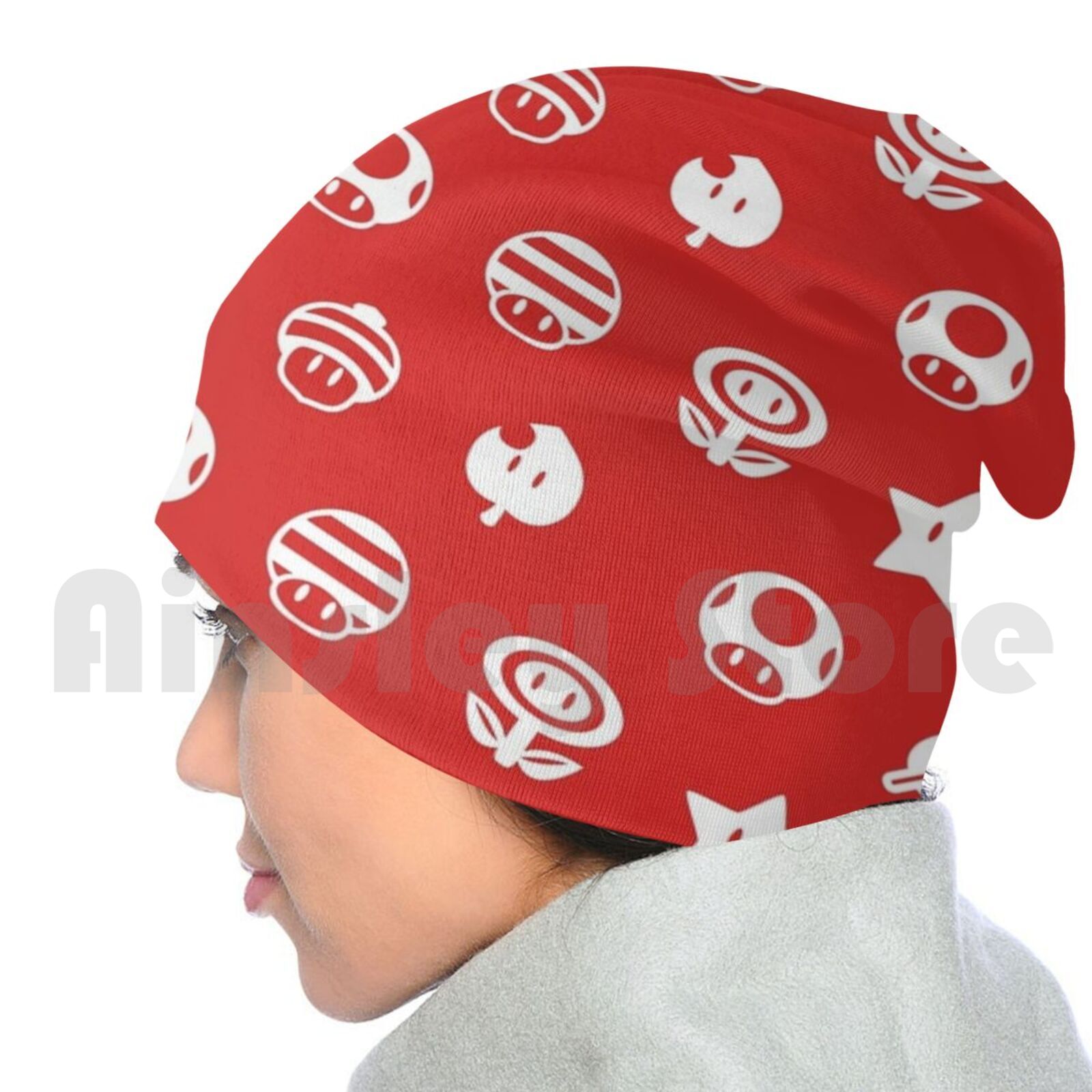 Powerups Beanies Pullover Cap Comfortable Super Powerup Power Up Item Nintendo Video Game