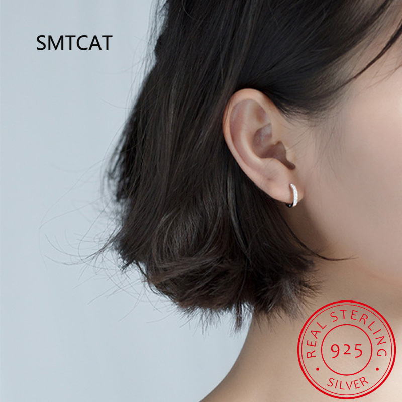 18k Plated Total 2.6CT Full Moissanite Hoop Earring for Women Sparkling Wedding Party Earring 925 Sterling Silver Jewelry Huggie