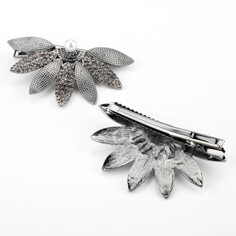 Korean Sweet DEL LUNA Hotel IU Metal Retro Hair Clips Elegant Jewelry Gift for Women Girl Party Rhinestone Hair Accessories
