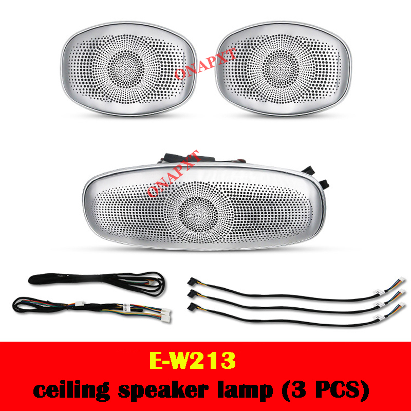 For Benz E-class W213 E-coupe W238 For AMG E63 CLS W257 64-Color LED 3D Tweeter Nozzle Air Vent Ambient Light Speaker Lamp Refit