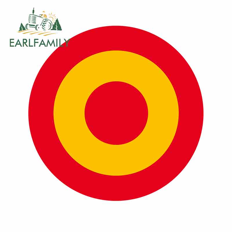 EARLFAMILY 13cm x 13cm Glossy RAF Roundel Car Sticker The Who Mod Target Decal Fuel Tank Cap Stickers Waterproof Car Accessories