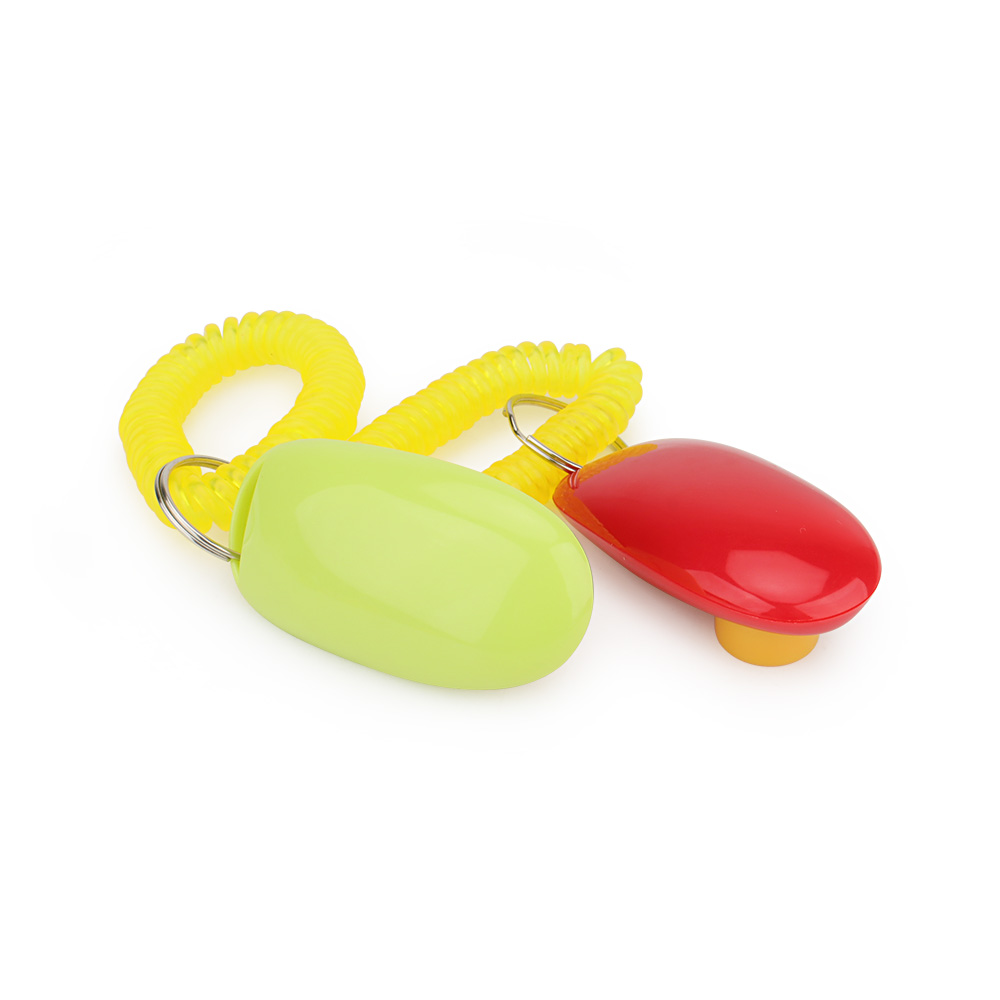 10pcs Pet Cat Dog Training Clicker Dog Clicker Key Chain With Wrist Strap Puppy Accessories Pet Toy Supplies