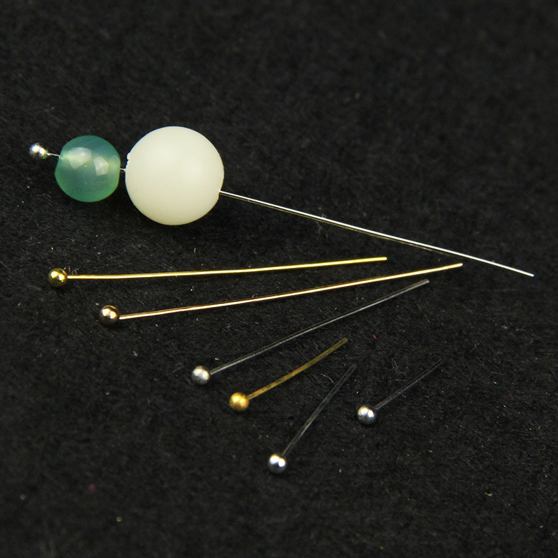 200Pcs/Lot Length 16/20/25/30/35/40/50 mm Gold Color Metal Ball Connector for Diy Jewelry Making Findings Head Pins Dia 0.5mm