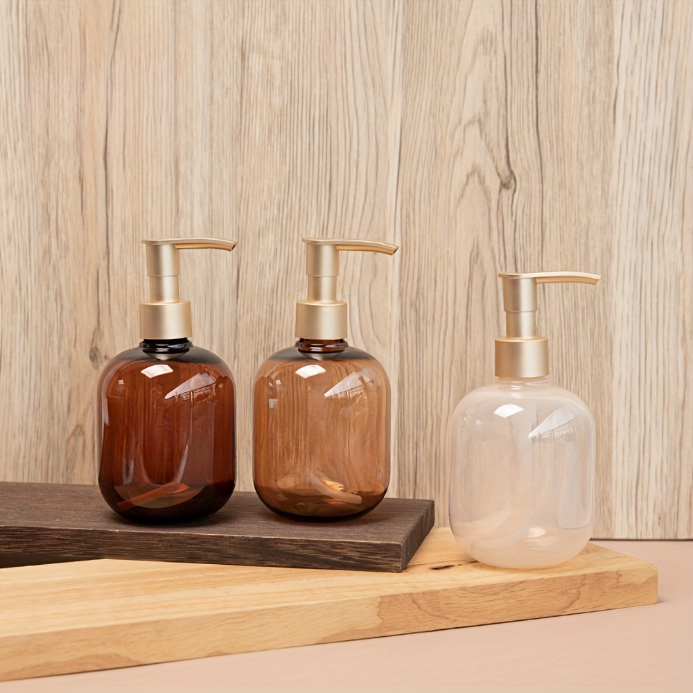 1pc 300ml spherical plastic bottle packaging washing and personal care bottle shampoo shower gel conditioner bottle