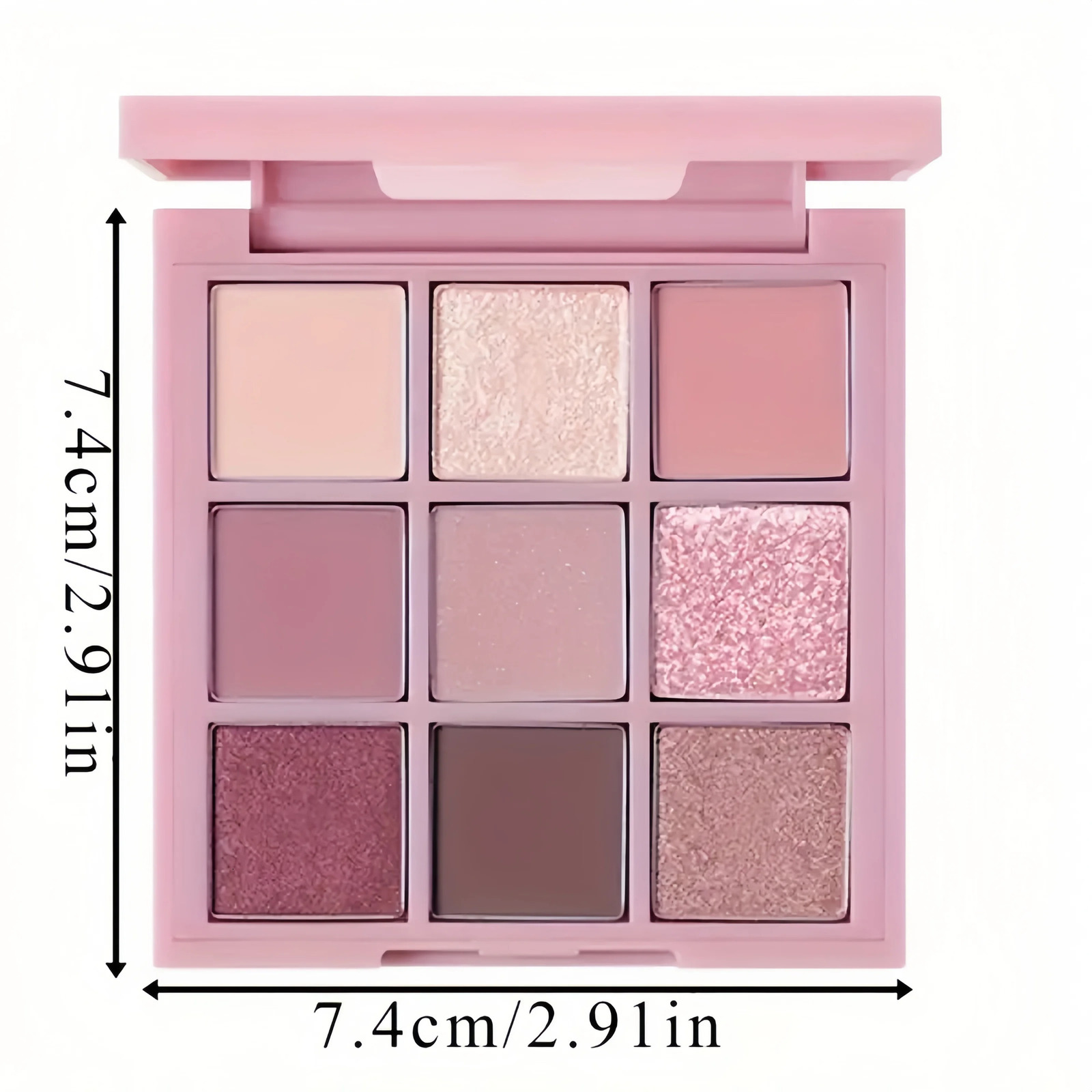 9 Color Smokey Eyeshadow Palette Color Glitter Pearl Matte Pressed Powder Waterproof Pigmented Eyeshadow Palette 240624