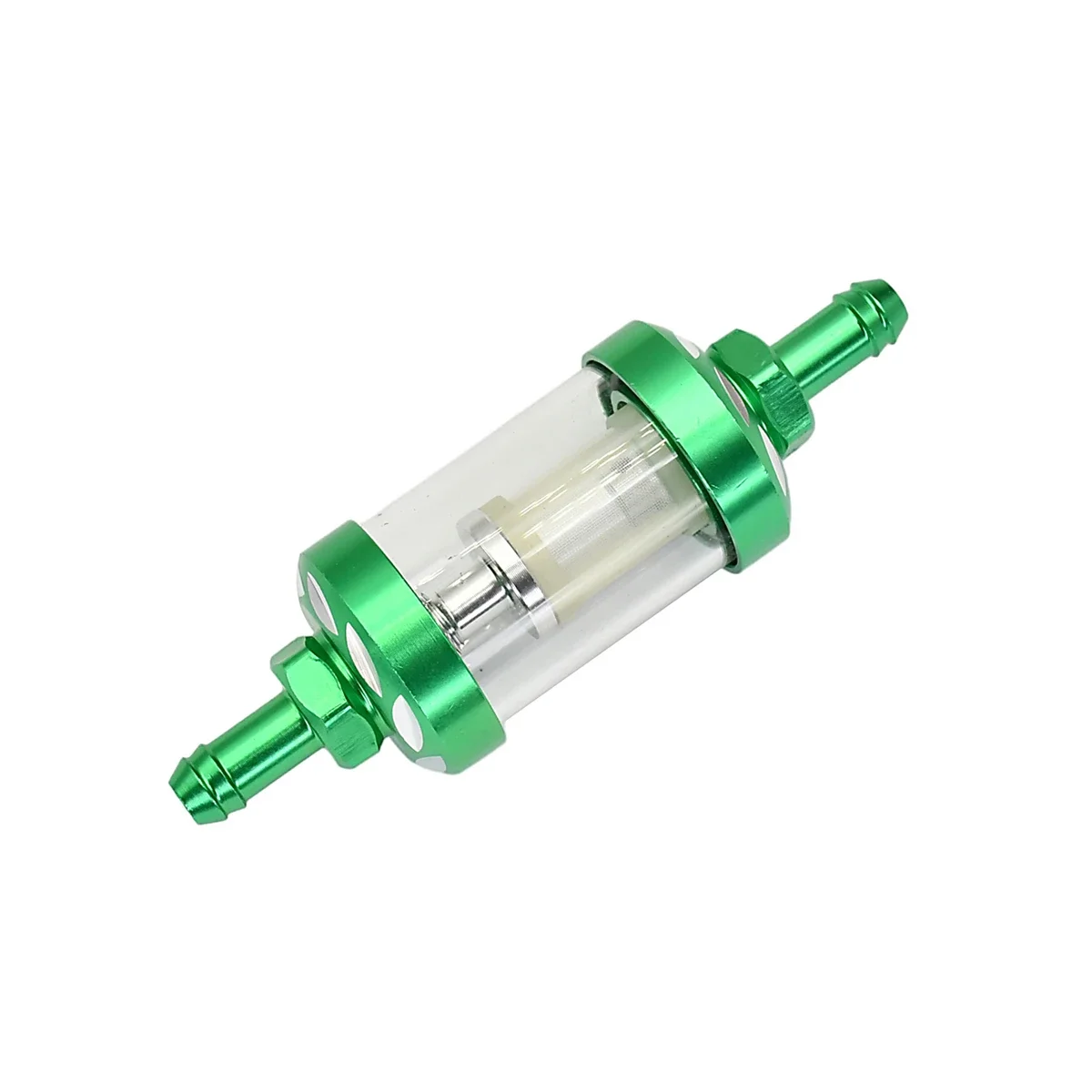8mm CNC Aluminum Alloy Glass Motorcycle Gas Fuel Gasoline Oil Filter Moto Accessories for ATV Enduro Dirt Pit Bike Motocross