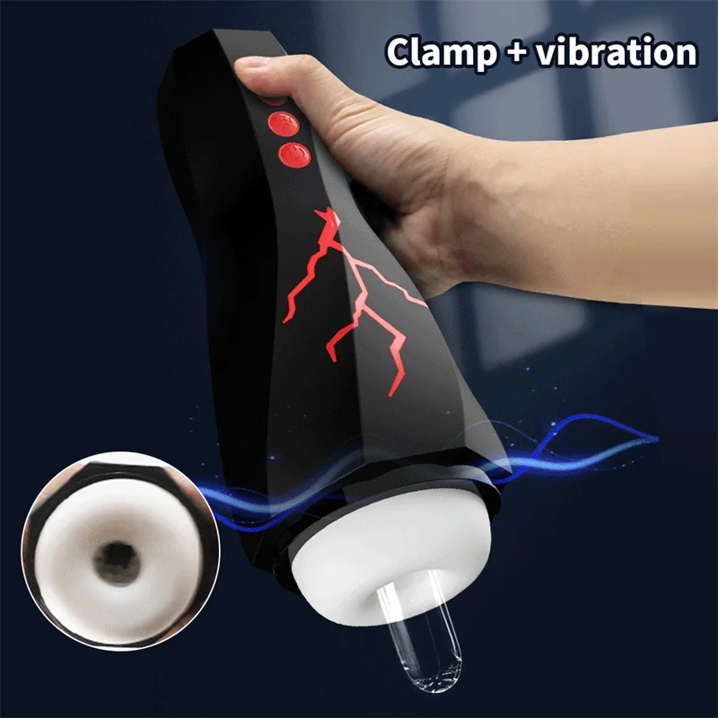 Jerking Machine Automatic Masturbator For Men Clitus Enlarget Toys Erotic Strap-On Vagina Masturbator Goods For Adults Toys