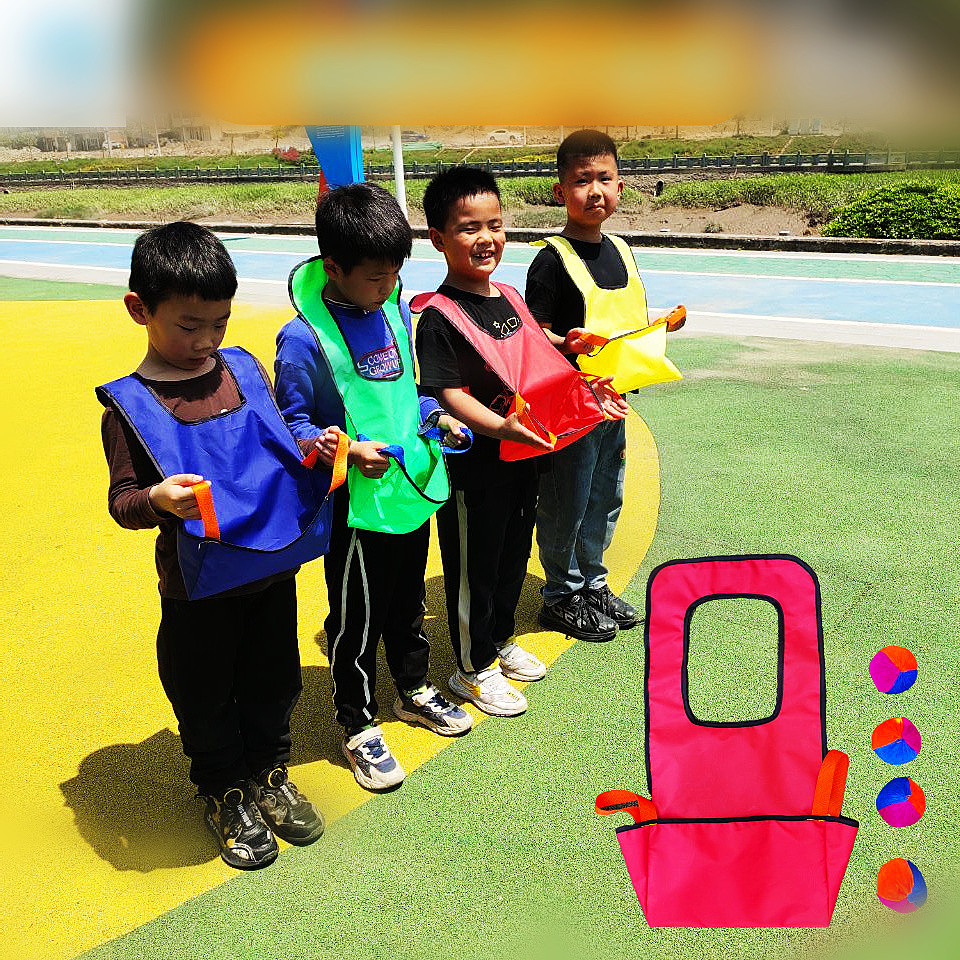 Sensory training 4 color kid throwing and catching game clothes kindergarten outdoor fun games children kindergarten game props
