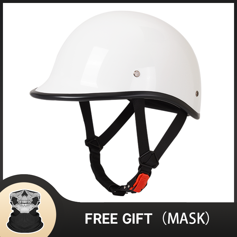 2024 Gray Motor Helmet Retro Motorcycle Helmets Scooter Vintage Half Face Biker Motorbike Crash Moto Helmet Casco Moto DOT ECE